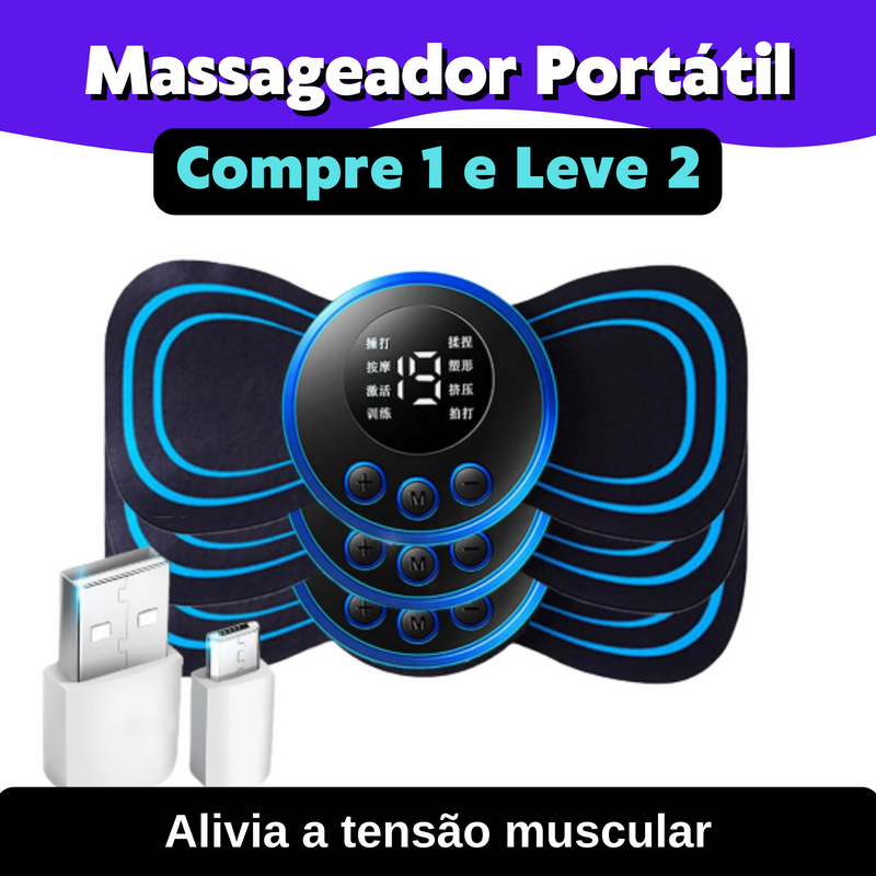 Massageador Muscular Elétrico - Compre 1 Leve 2
